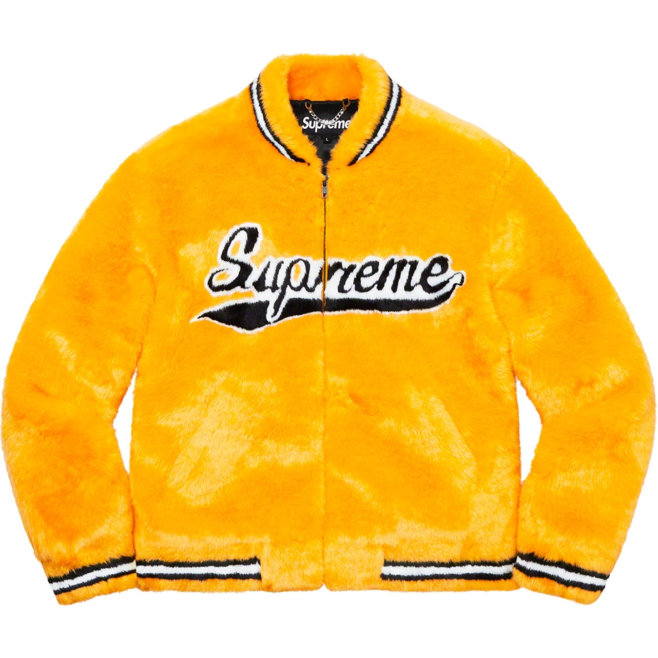 Faux Fur Varsity Jacket view 4